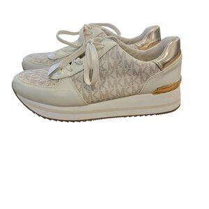 Michael Kors Monique MK Logo Trainers Athletic Sneakers